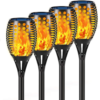 Solar Lights, 43" Flickering Flames Torch Lights Outdoor Waterproof Landscape Decoration Lighting Dusk to Dawn Auto On/Off Security Flame Lights for Yard Garden Pathway Driveway 4-Pack
