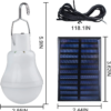 7W Solar Light Waterproof USB Charged Hanging Emergency Sunlight Powered Lamp Outdoor Indoor House Solar Bulb Light Solar Panels